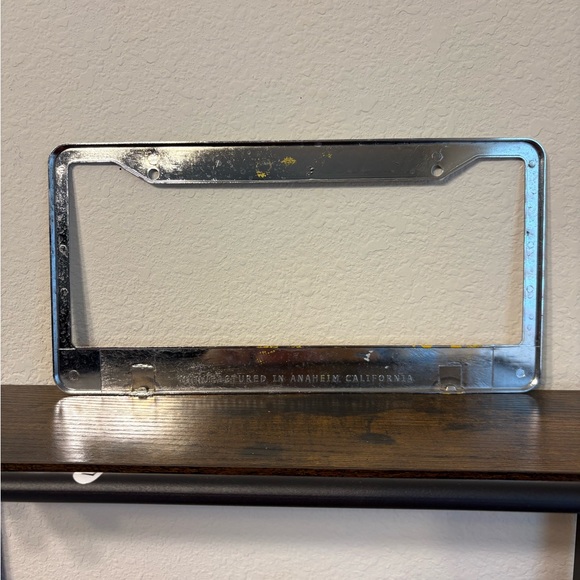US Marine Corps Marine Wife raises letters Chrome Plate Frame. Preowned. - Picture 2 of 3